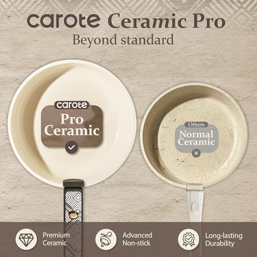 Ceramic Cookware Set with Detachable Handles - Charcoal, 21 Pieces