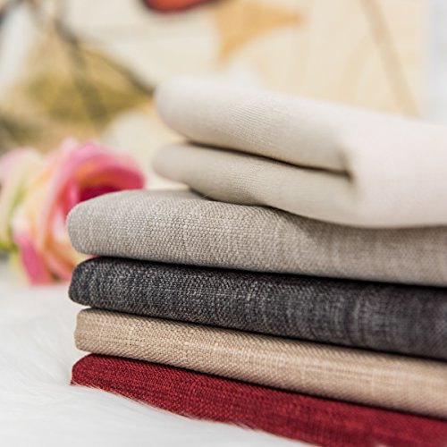 Jeanerlor Lined Linen Dark Grey Throw Pillow Cover 12x20 inch Cushion Case from Home Decor for Couch/Christmas,(30 x 50 cm), Dark Grey