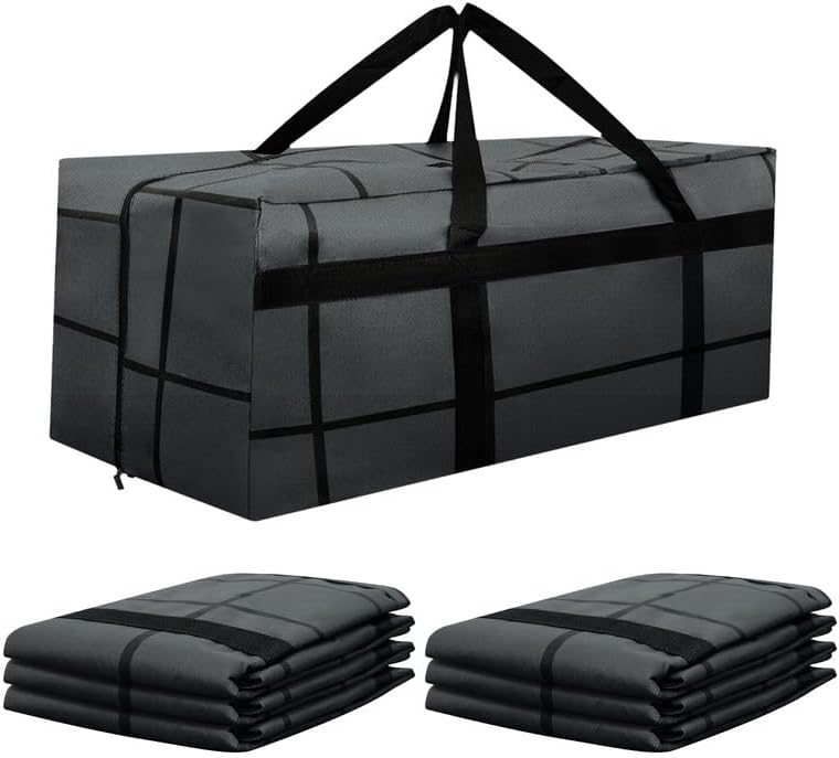 Skiennix Extra Large Heavy-Duty Moving Bags - Waterproof & Foldable Storage Totes for Clothes & Supplies