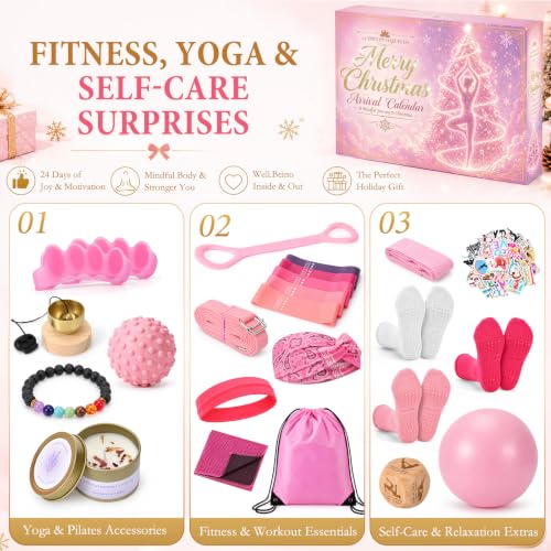 Women’s Fitness Advent Calendar 2026 - Yoga & Workout Gift Set