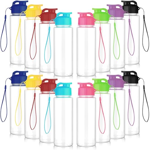 Multicolor 17oz Reusable Water Bottles Pack - Leak Proof, Lightweight for Sports & Travel