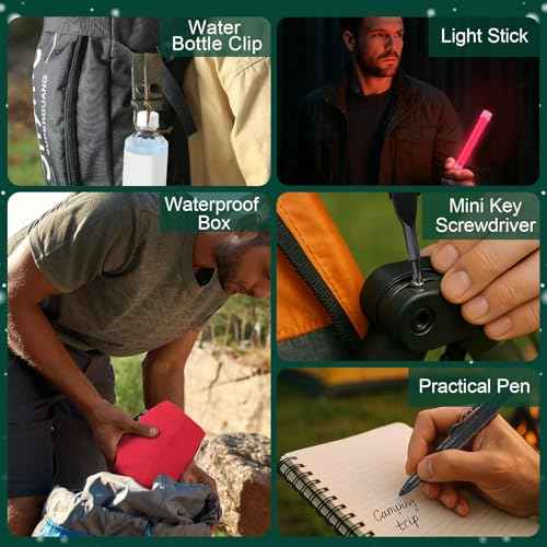 Survival Advent Calendar 2025 for Adult Men Women- 24 Days of Christmas Advent Calendar with Survival Gear for Outdoor Camping, Fishing, Hiking - Surprise Gift for Adults and Teenagers