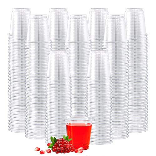 Lilymicky 900 Pack 2 oz Plastic Shot Glasses - Disposable Party Cups