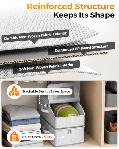 Gray Hat Storage Organizer 2 Pack for Baseball Caps and More