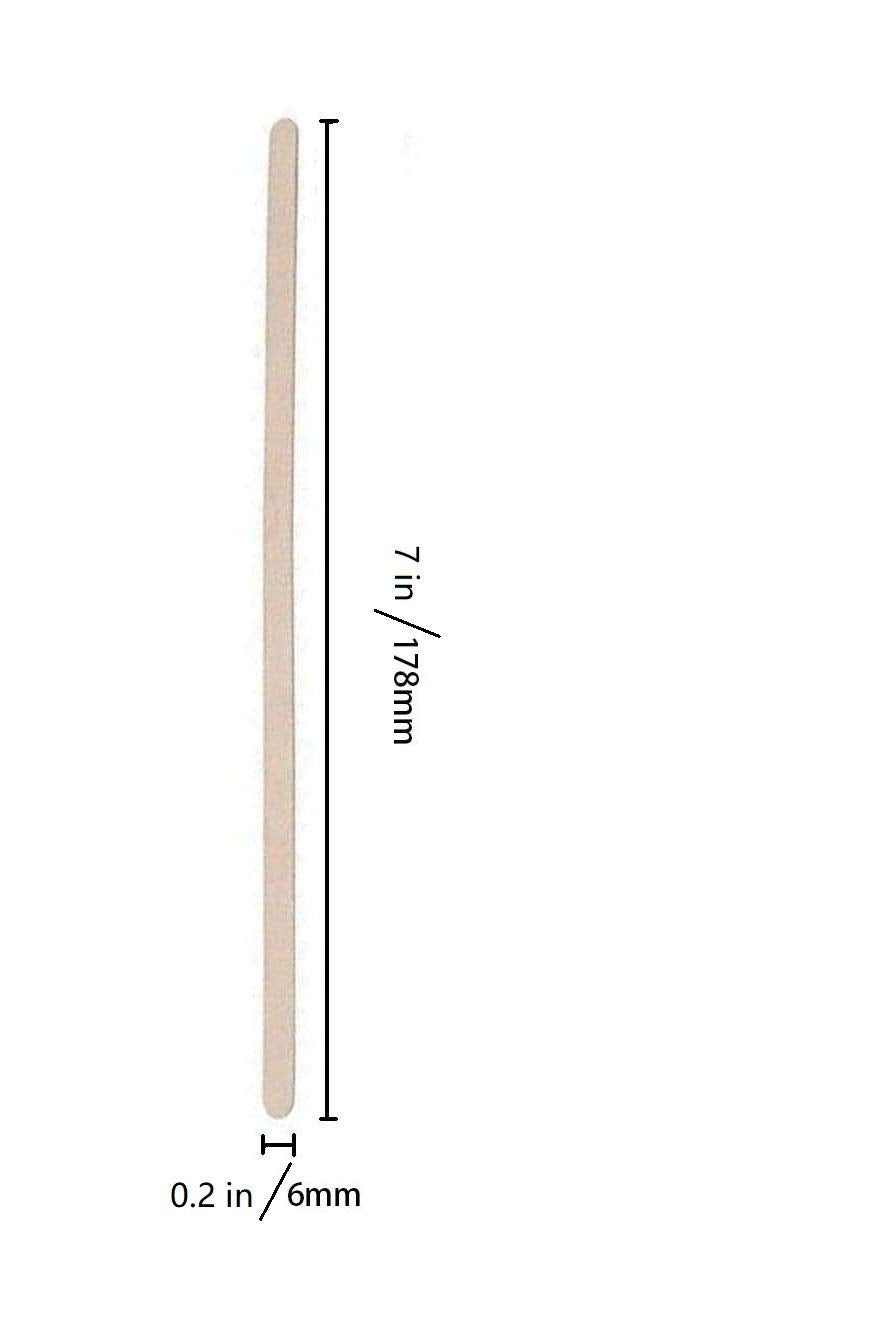 Coffee Stirrers Sticks,Disposable Wooden Coffee Stick Beverage Stirrers, Suitable For Coffee Nook Tea Drinks and Bartending, 7 Inches,200 Sticks.