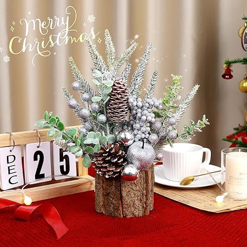 Small Christmas Tree Tabletop Artificial Mini Decorations with