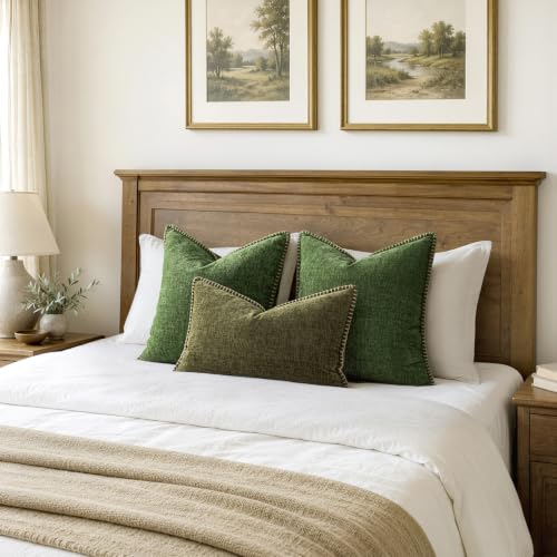 MIULEE Christmas Decorative Euro Sham Pillow Covers 26x26 Inch Forest