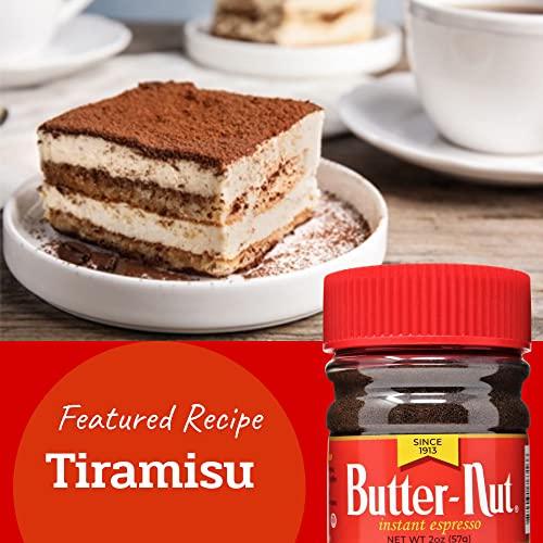 Butter-Nut Instant Dark Roast Espresso Coffee 2oz Pack of 12 - Rich & Smooth