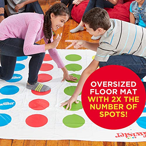 Hasbro Gaming Twister Ultimate Standard Edition - Extra Large Mat, 6+ Kids & Family Party Game, Compatible with Alexa