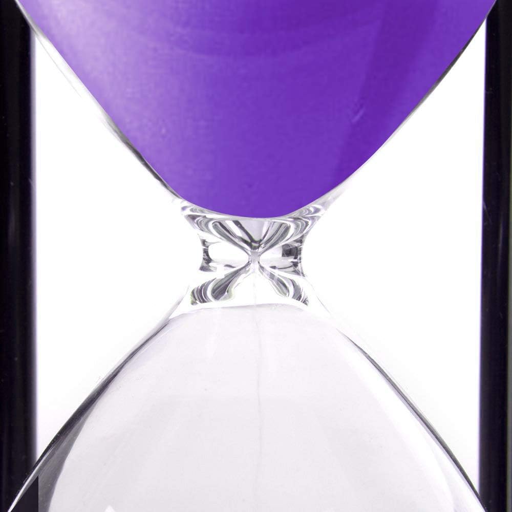 60-Minute Wood Sand Timer Hourglass | Bellaware White Decorative Timer