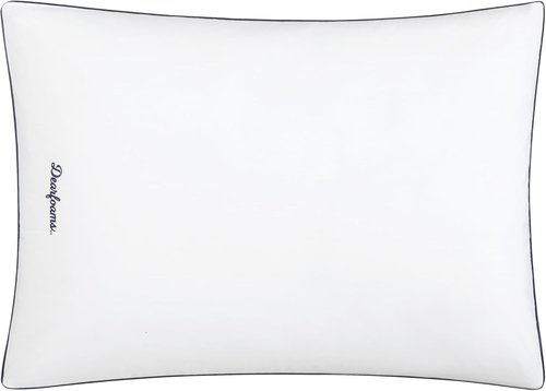 Dearfoams Bed Pillows - Luxurious 200 TC Cotton Down Alternative | Set of 2 Standard/Queen Size, Supportive for All Sleep Positions
