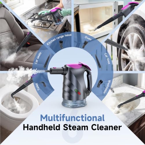 Cordless Steam Mop & Detachable Handheld Steam Cleaner - Grey