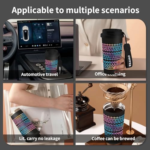 WKTML Black Insulated Coffee Mug with Hidden Message - 18 oz
