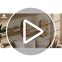 Set of 2 Wicker Wall Plant Holders - Rattan Boho Wall Shelves for Indoor Decor