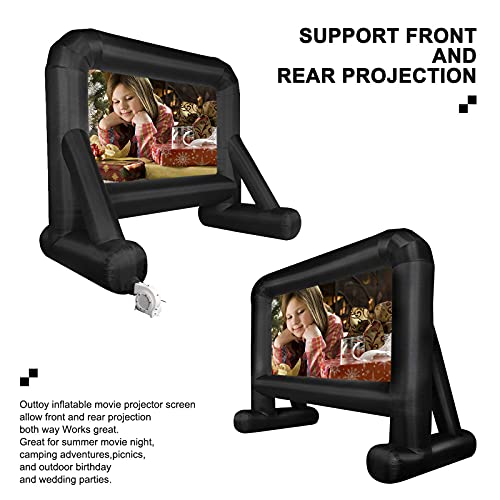 Inflatable Movie Screen 16FT Outdoor Projection Screen with Rear Support