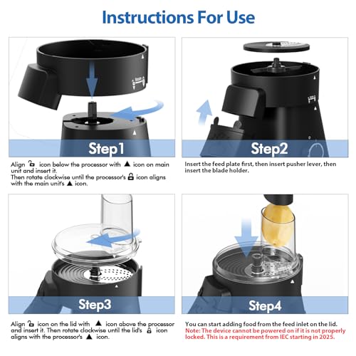 VegeNutrix 6-in-1 Electric Cheese & Vegetable Slicer - Salad Maker & Shredder
