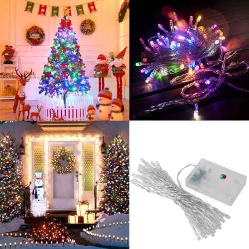 BESPORTBLE Battery Operated Christmas Lights, 40- LED Fairy Lights Golf Cart Christmas for Bedroom, s, Parties, Wedding, Centerpiece, Decoration