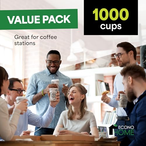 Disposable Coffee Paper Cups 12 oz - Pack of 1000 for Hot Cold Drinks Variation of THIS listing