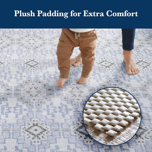 Veken 9x12 ft Non-Slip Rug Pad for Hardwood & Tile Floors, White
