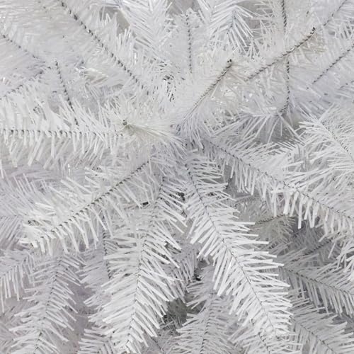 Puleo International 4.5' Flocked Fraser Fir Artificial Christmas Tree with 150 Clear Lights