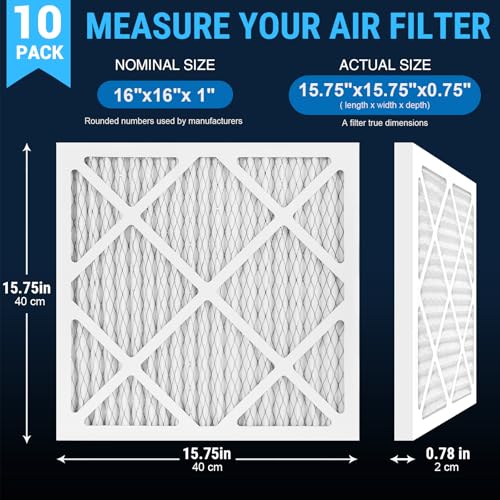 10-Pack HEPA Air Scrubber Pre-Filter Replacements - Dust Capture & Filter Extension