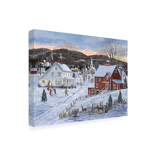 Trademark Fine Art Christmas Presence Canvas Wall Art 35x47 Stretched Canvas