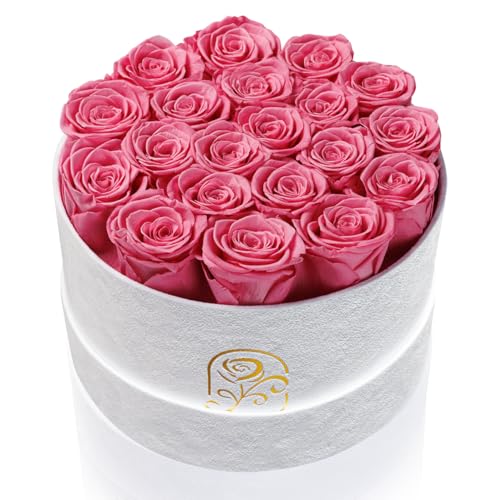Flowers for Delivery, 20 Preserved Roses in Velvet Box, Gifts Women