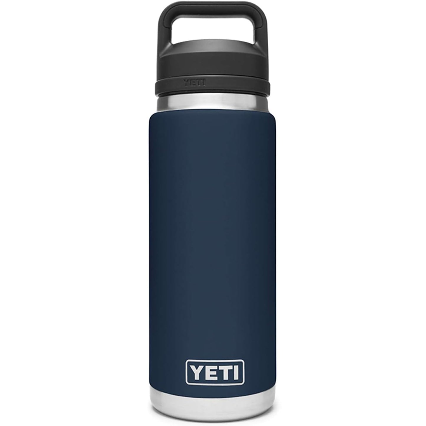 YETI Rambler 26 oz Bottle, Vacuum Insulated, Stainless Steel with Chug Cap, Navy