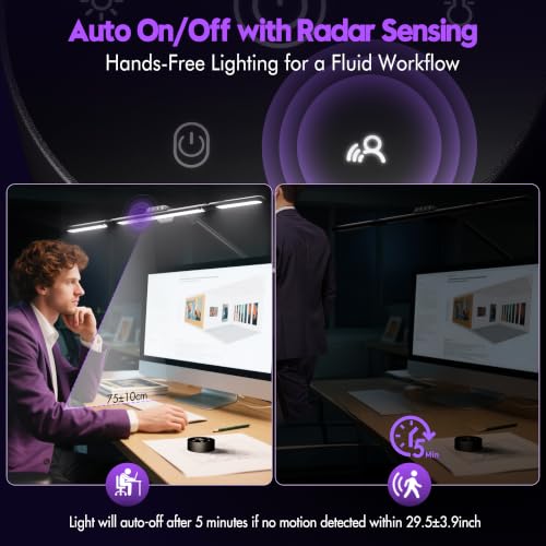 Quntis 32.3" Eye Care Architect Desk Lamps with Clamp for Office Home