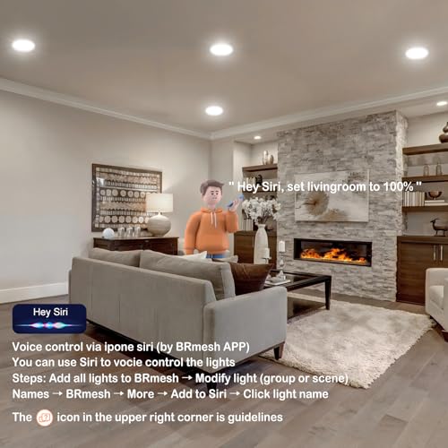 MELPO 12-Pack 6 Inch Smart Recessed LED Ceiling Lights RGBWW Compatible with Alexa & Siri