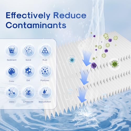5 Micron 10 x 4.5 Inch Whole House Sediment Water Filter 2 Pack - NSF Certified