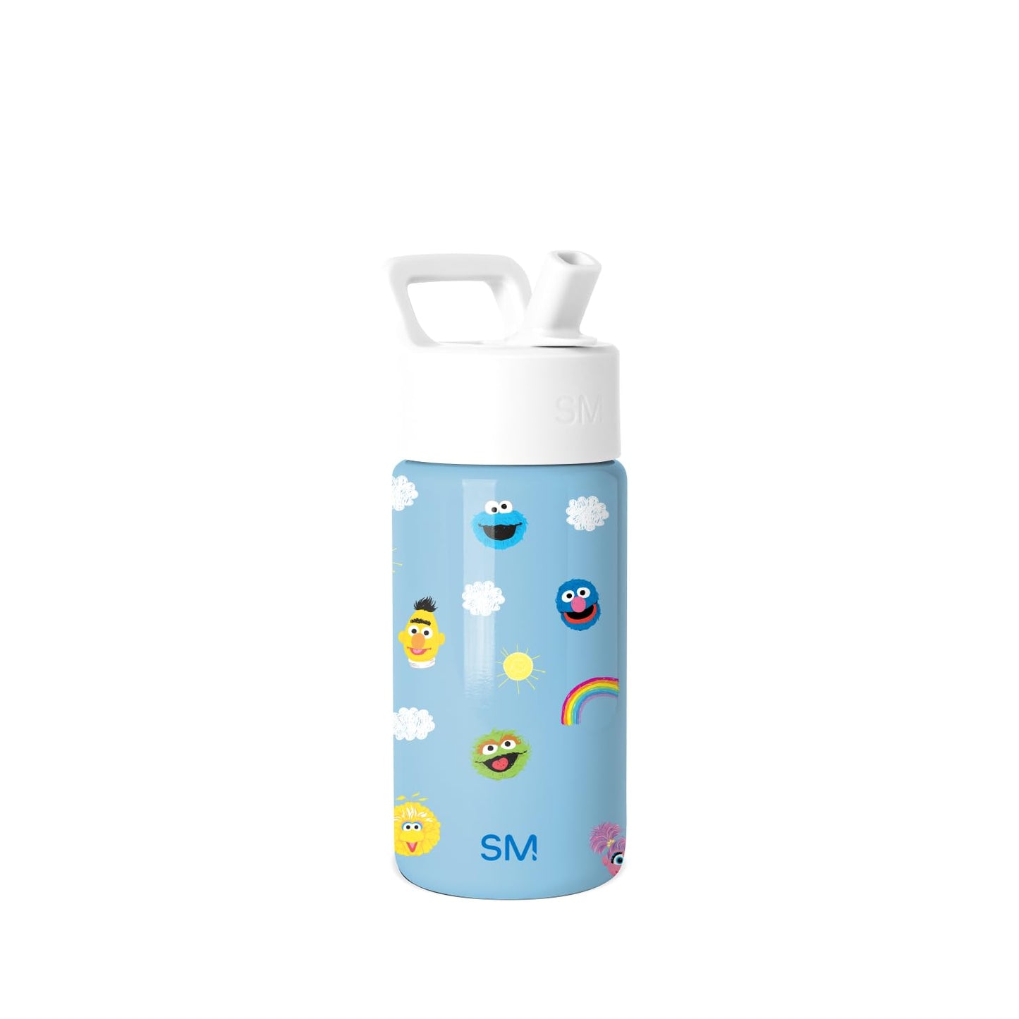 Simple Modern Kids Summit Water Bottle with Straw Lid | Sesame Street 14oz Stainless Steel Cup Insulated Tumbler for Toddlers, School | Sesame Street Pals
