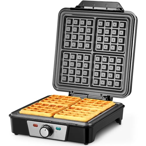Belgian Waffle Maker 4 Slices, 1200W Iron