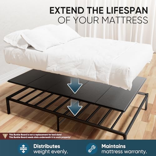 Twin Bunkie Board 38x75 Heavy-Duty Reinforced Wood Mattress Support - Twin-Size Variation