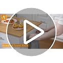White 26-In Kitchen Island Cart with Lockable Casters & Adjustable Shelves