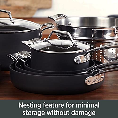 Nonstick Cookware Set - 8.5-Inch Fry Pan & 2.5-Quart Saucepan with Lids