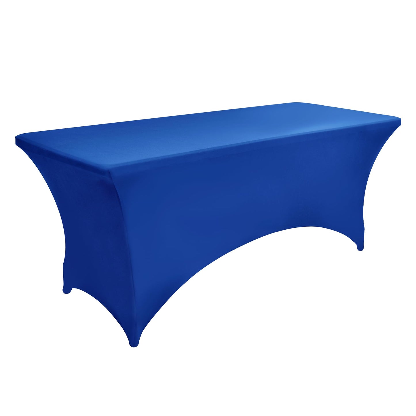 ZarzaaSik 2-Pack 4ft Spandex Table Covers for Rectangular Folding Tables - Wrinkle Resistant Stretch Tight Table Cloths - Ultimate Fitted Table Protector for Parties, Banquet, and Wedding