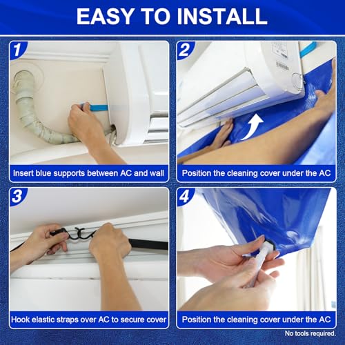 Large Mini Split Cleaning Kit with 14-Piece Professional AC Maintenance Set
