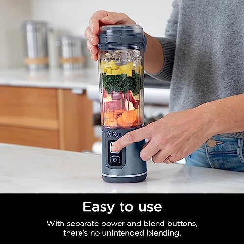 Cordless Portable Blender 18oz Personal Shake & Smoothie Maker USB-C Rechargeable