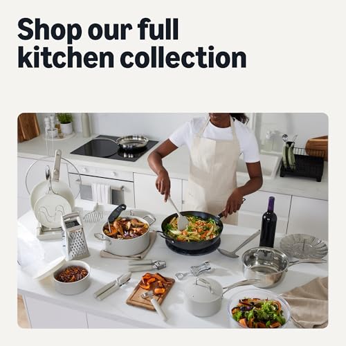 12.6-Inch Carbon Steel Wok with Cool-Touch Wooden Handle, Pre-Seasoned for All Cooktops