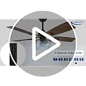 Depuley 42-Inch Farmhouse Ceiling Fan with Lights - Black Walnut Variation 01
