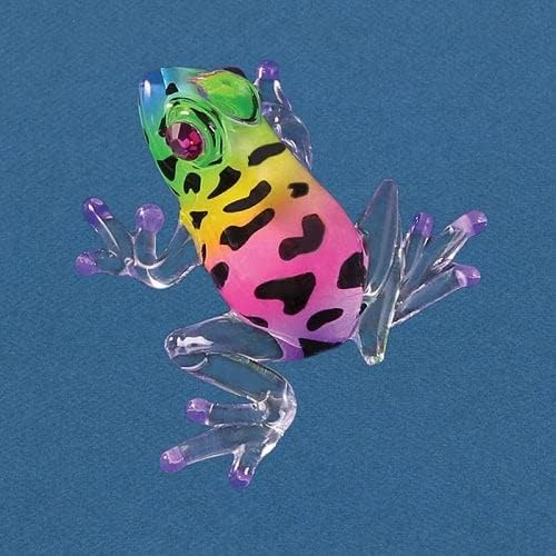 Glass Baron - Frog Figurine | Handcrafted Glass Art Decoration | Unique Home Decor Piece