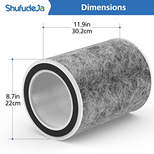 2 Pack HP201 Replacement Filter for Shark HP202 HP302 Air Purifier MAX