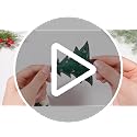 Christmas Garland with Felt Green Pine Trees & Wool Pompoms - 2 Pack