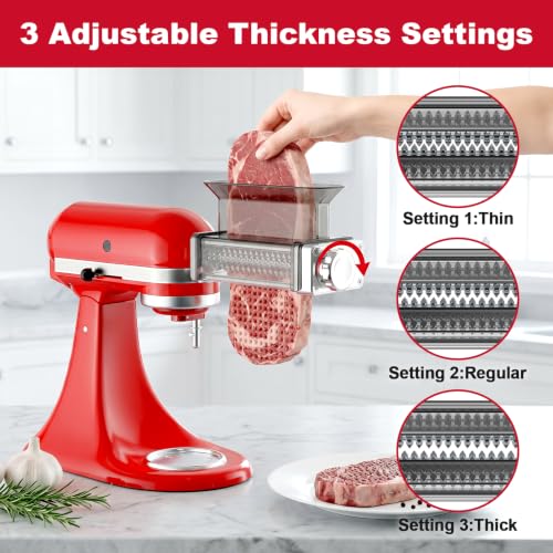 Meat Tenderizer Attachment for KitchenAid Stand Mixer, Adjustable Settings