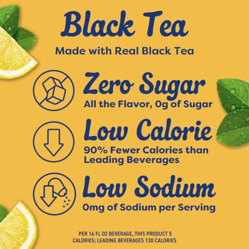 Crystal Light Lemon Iced Tea Powdered Drink Mix Pack of 12 - 0.7 Ounce On-the-Go Singles