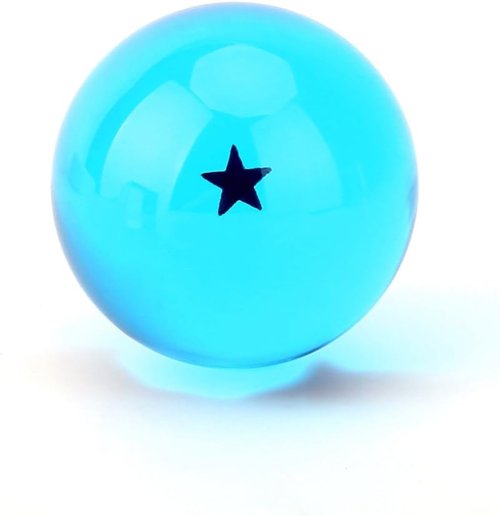Boxtree Children's Toy Set - 7-Piece Crystal Ball Collection | 43mm Blue Stars