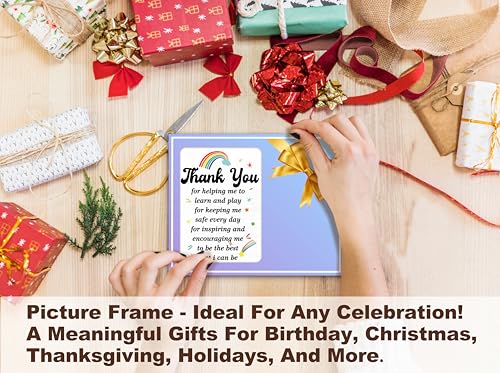 Thank You For Helping Me To Learn - Teacher Appreciation 8x10 Frame, 4x6 Photo Gift