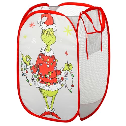 Dr. Seuss The Grinch Collapsible Laundry Hamper - Toy & Holiday Storage Basket