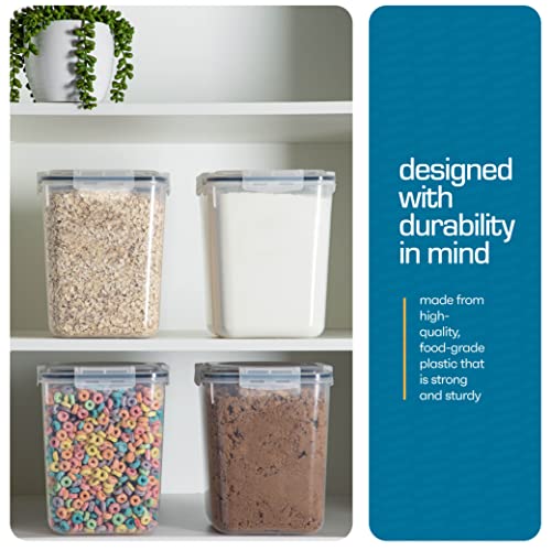 Storeganize 4-Pack 5.3L Airtight Food Storage Containers for Kitchen Pantry